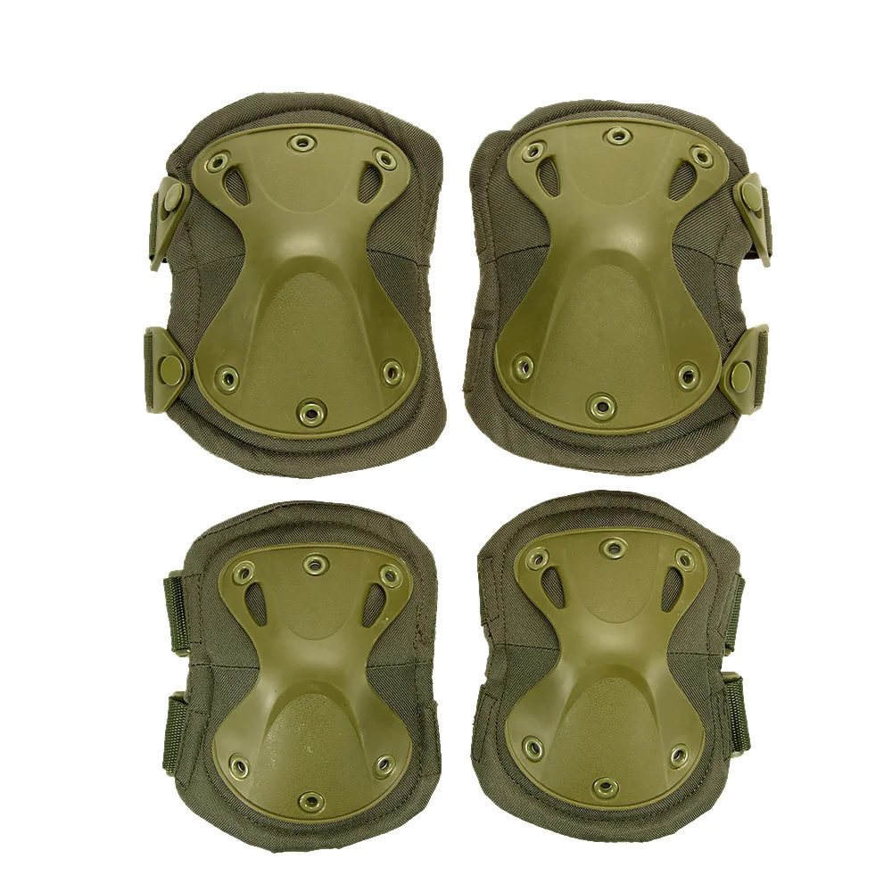 Lixada New 4Pcs Paintball Protection Knee Pads & Elbow Pads Set Heavy