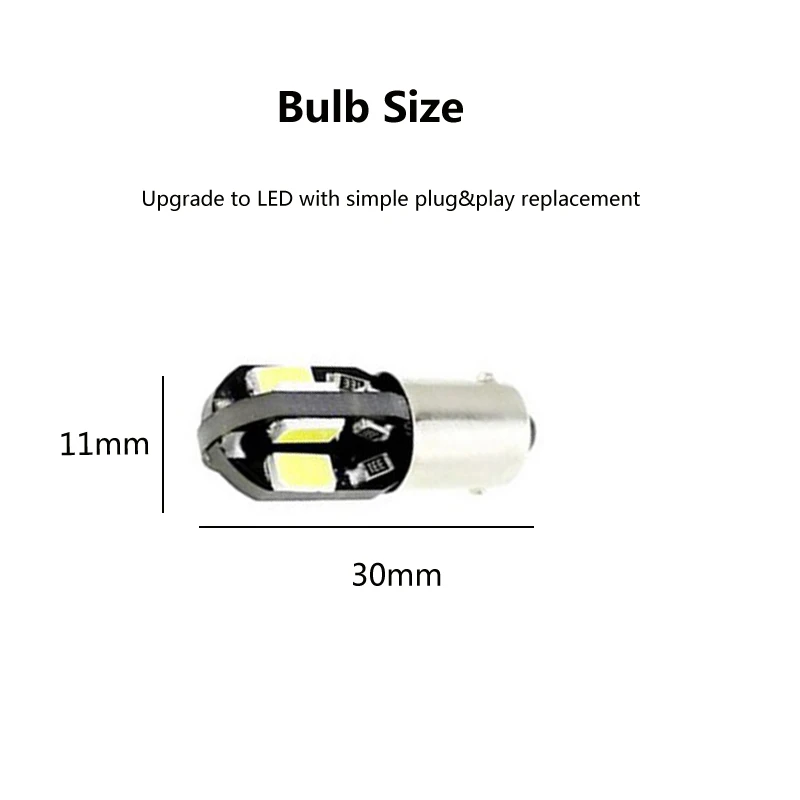 Car LED BA9S 5730 Canbus lamps Error Free T4W H6W Auto LED bulbs interior Lights Car Light Source parking White Warm White 12V Car LED BA9S 5730 Canbus lamps Error Free T4W H6W Auto LED bulbs interior Lights Car Light Source parking White Warm White 12V