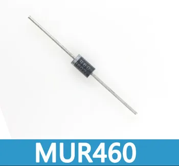 

500pcs MUR460 4A 600V MUR460R DO-201AD recovery type diode free shipping