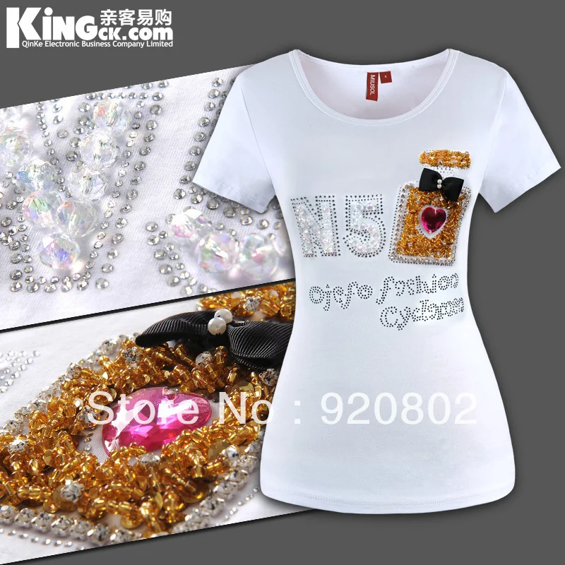2013 summer short-sleeve the new charm perfume t-shirt short-sleeved Japanese sweet compassionate | Женская одежда