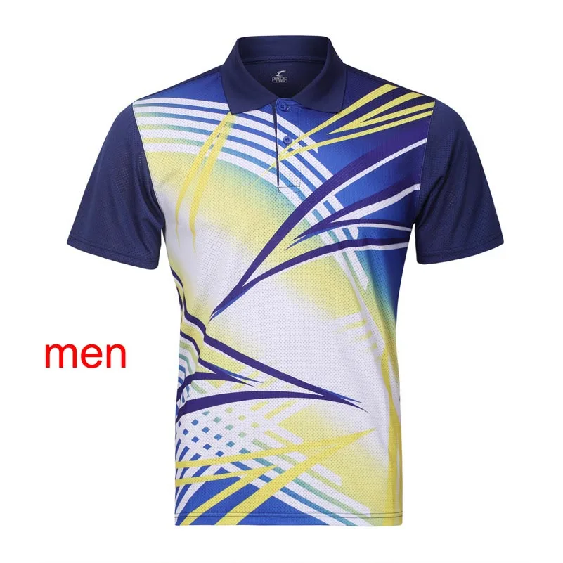 BHWYFC Мужская/женская рубашка для настольного тенниса рубашка для бадминтона Мужская быстросохнущая одежда спортивная одежда настольный теннис одежда - Цвет: 1