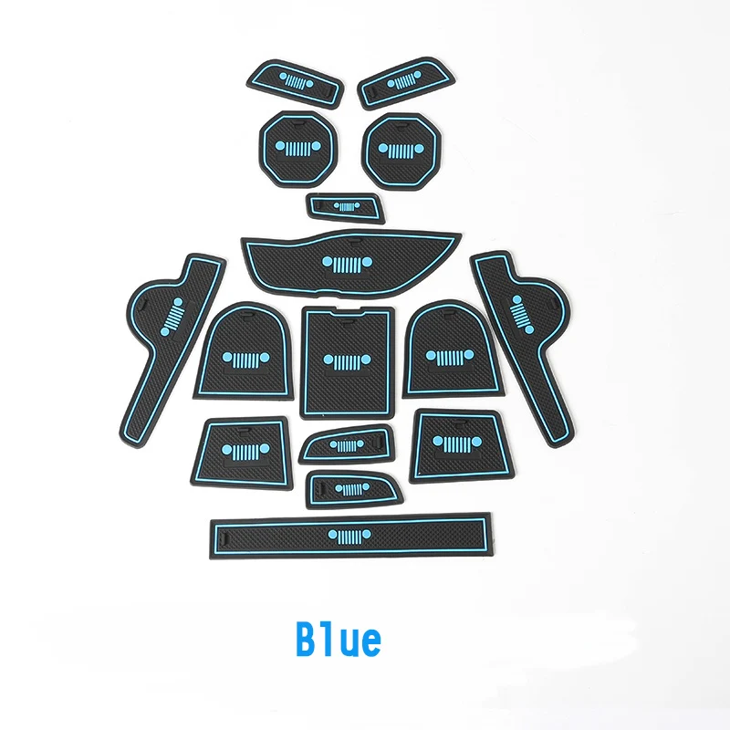 

FOR 2015-16 JEEP Renegade limited latitude trailhawk PVC cup mat cup holder slot storage holder trim 16pcs