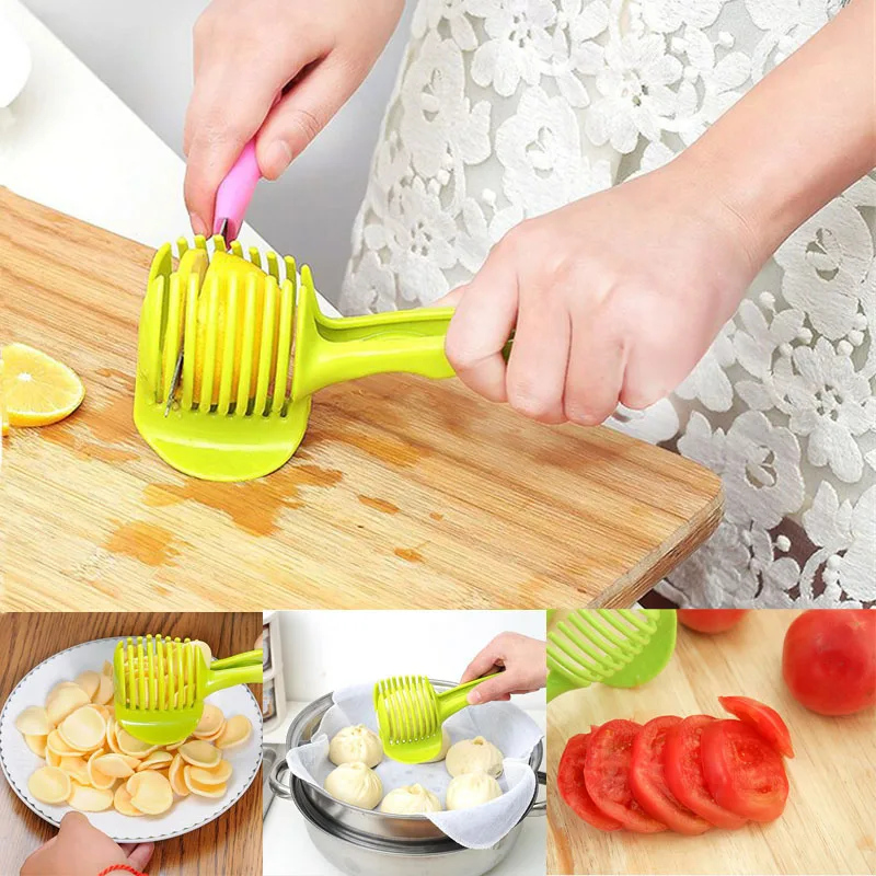 

2016 Multifunctional Cake Vegetable Slicer Cutter Kitchen Gadgets Fruit Cooking Tools Accessories Plastic Clips Clamp