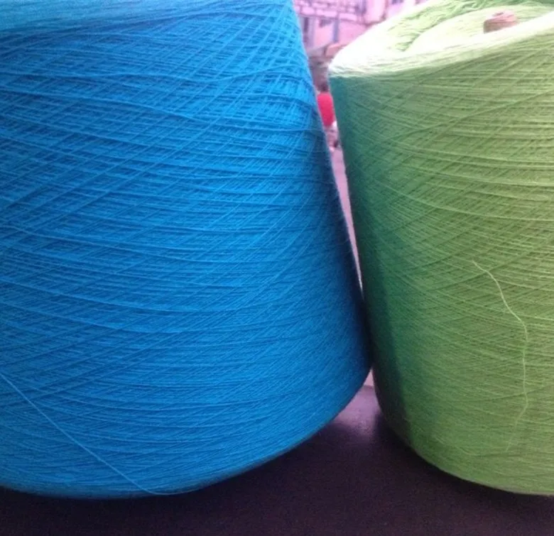 Хлопчатобумажная пряжа 20 s/2 для плетения вязания или одежды, цветная гребенная пряжа, Экологически чистая здоровая 100 конусов