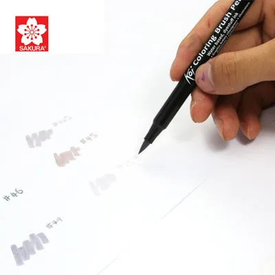 Sakura Koi Coloring Brush Pen 6 Gray/12/24/48 Color Set Flexible ... Sakura Koi Coloring Brush Pen 6 Gray/12/24/48 Color Set Flexible ...