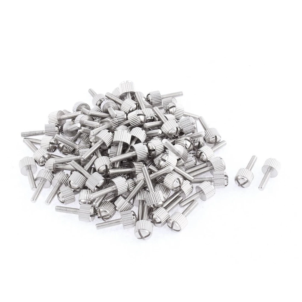 

Computer PC Case M3x12mm Knurled Head Cross Thumb Screws 100pcs