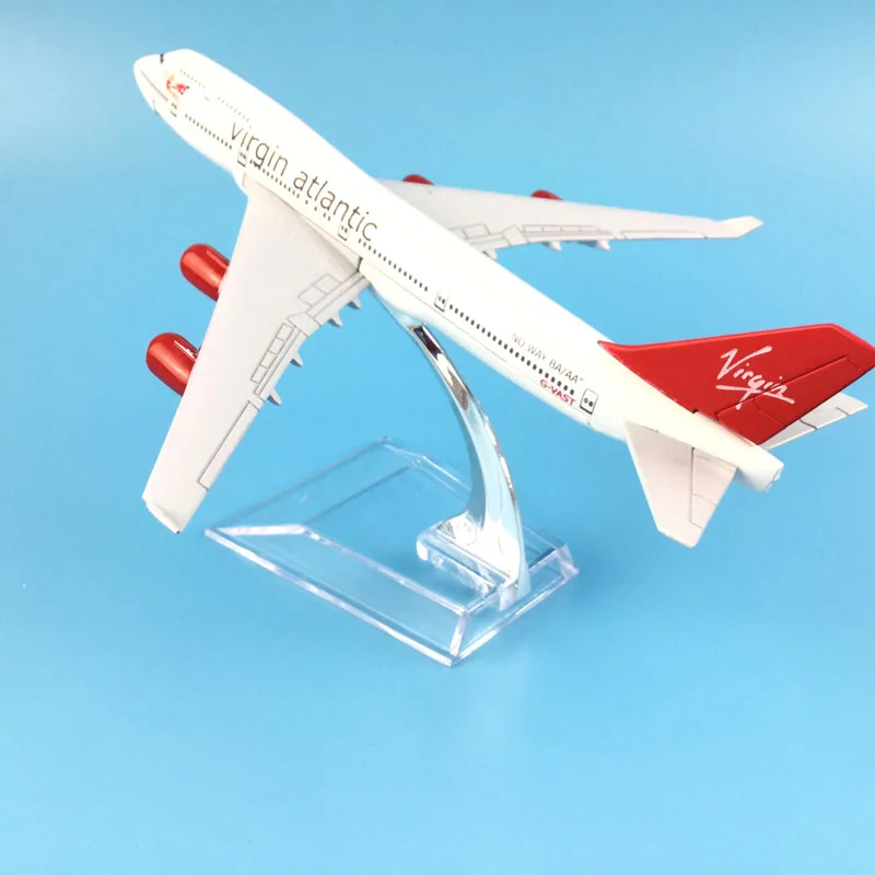 16 см Virgin Atlantic Airways Boeing 747 игрушка &quotсамолет&quot модель самолета металлического
