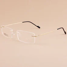 Сплав памяти брендовая оправа для очков очки для мужчин wo мужские без оправы рамка корректирующие очки при близорукости 1189