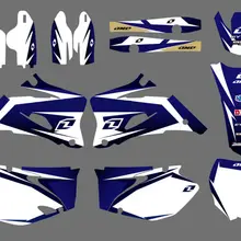 0019 стиль КОМАНДА ГРАФИКА фоны наклейки Наборы подходит Yamaha YZ250F YZ450F 2006 2007 2008 2009 YZ 250F 450F