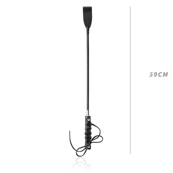 Sex Leather Whip Riding Crop,Spanking BDSM Bondage Paddle ,Slave Fetish Rod Whip Flogger, Fetish Sex Whips Toys for Couples 6
