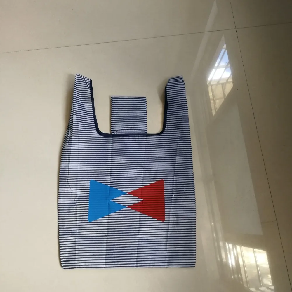 500 шт/лот 190 т полиэстер многоразовые складные сумки для покупок супермаркет водонепроницаемая сумка для продуктов spot