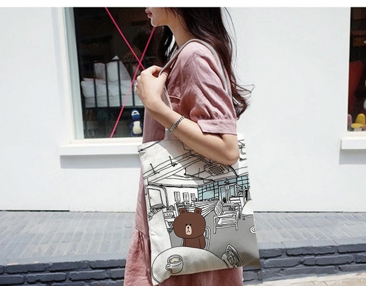 Natsume Yuujinchou Shoulder Bags Women Cute Environmental Shopping Bag Tote Package Crossbody Bags Purses Casual Handbag