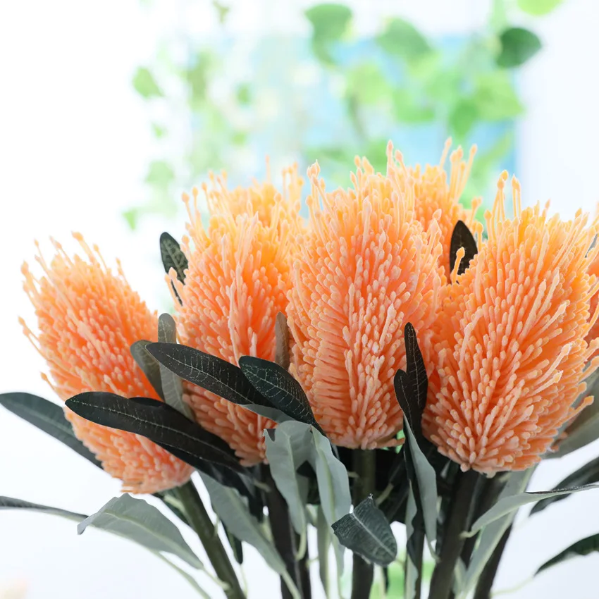 Феникс цветок пластиковые искусственные цветы Флер искусственное для дома Свадебные украшения поддельные факел цветок