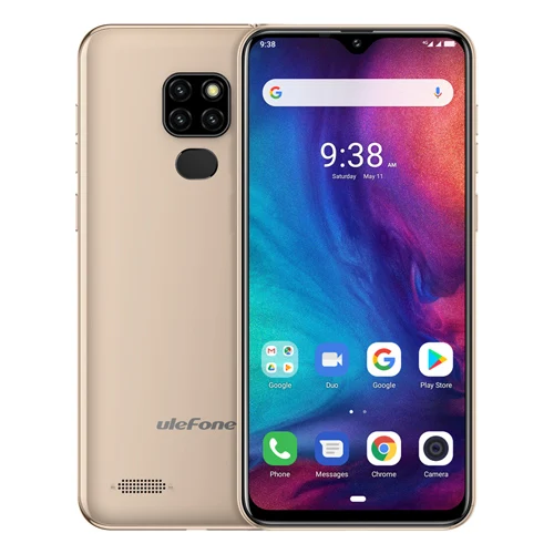 Ulefone Note 7P смартфон Android 9,0 4G четырехъядерный 6,1 ''экран капли воды 3 ГБ+ 32 Гб мобильный телефон 3500 мАч разблокировка лица - Цвет: Gold