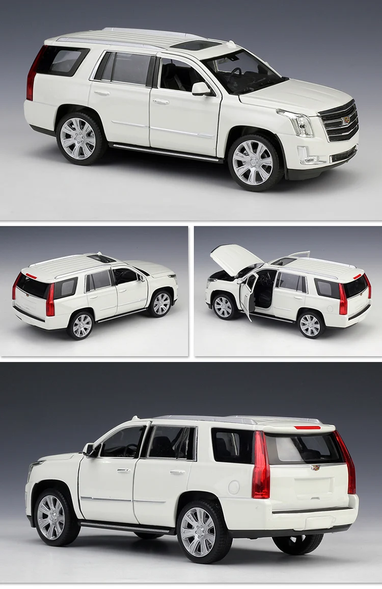 WELLY 1:24 Cadillac Escalade SUV литая модель металлический автомобиль игрушки для детей Коллекция подарков оригинальная коробка