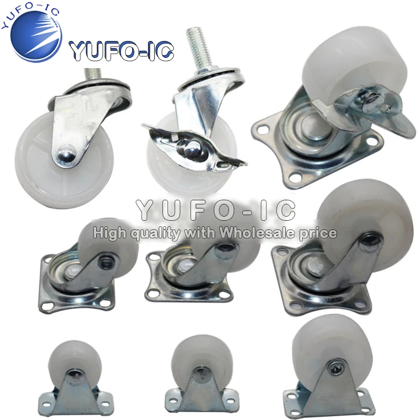 

Castor wheels nylon round small wheel car wheels trolley wheels directional cart wheels 0.6-x