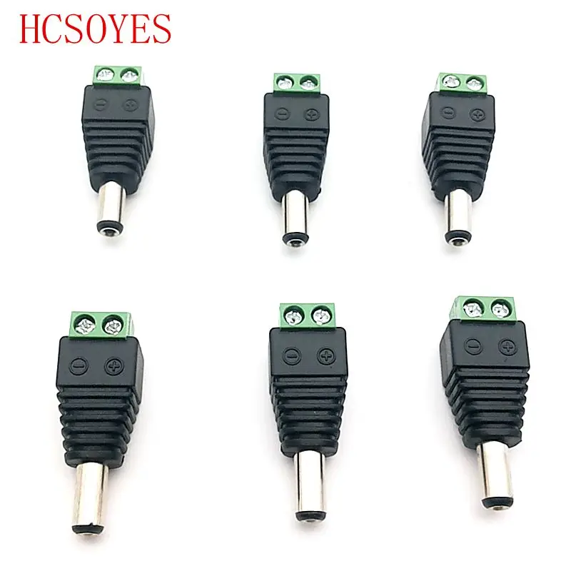 DC Мощность Женский штекер разъем адаптера LED для 3528 5050 5630 5730 видеонаблюдения IP