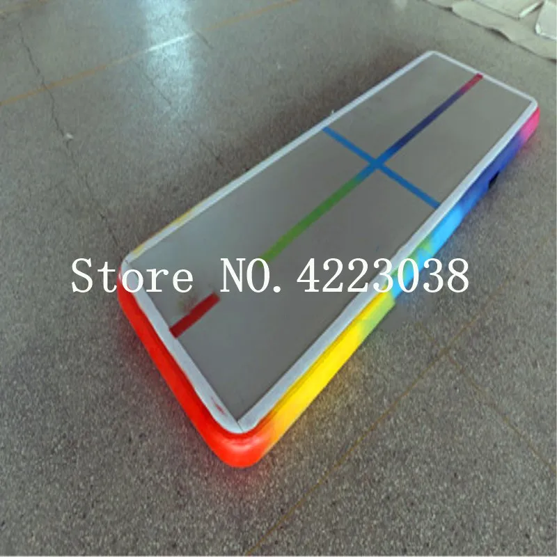 

Free Shipping 10ft 3 meters Long Rainbow Air Track ,Inflatable Rainbow Air Track for Family use,Inflatable Gymnastics Air Mat