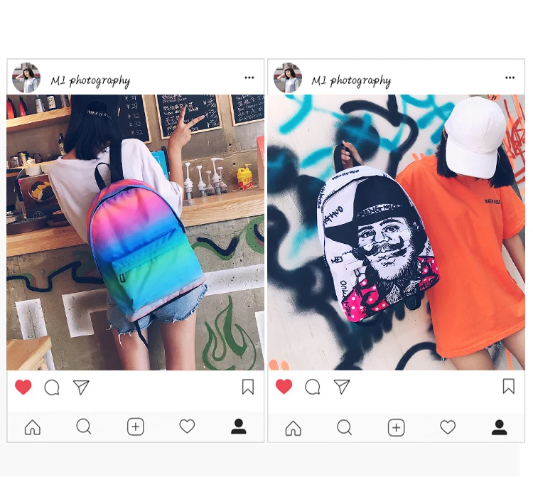 Menghuo Newest Women Backpacks 3D Printing Backpack Female Trendy Designer School Bags Teenagers Girls Men Travel Bag Mochilas (1)