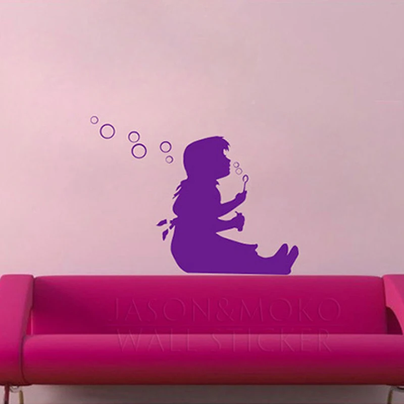 Милые художественные настенные стикеры Banksy с изображением маленькой девочки и