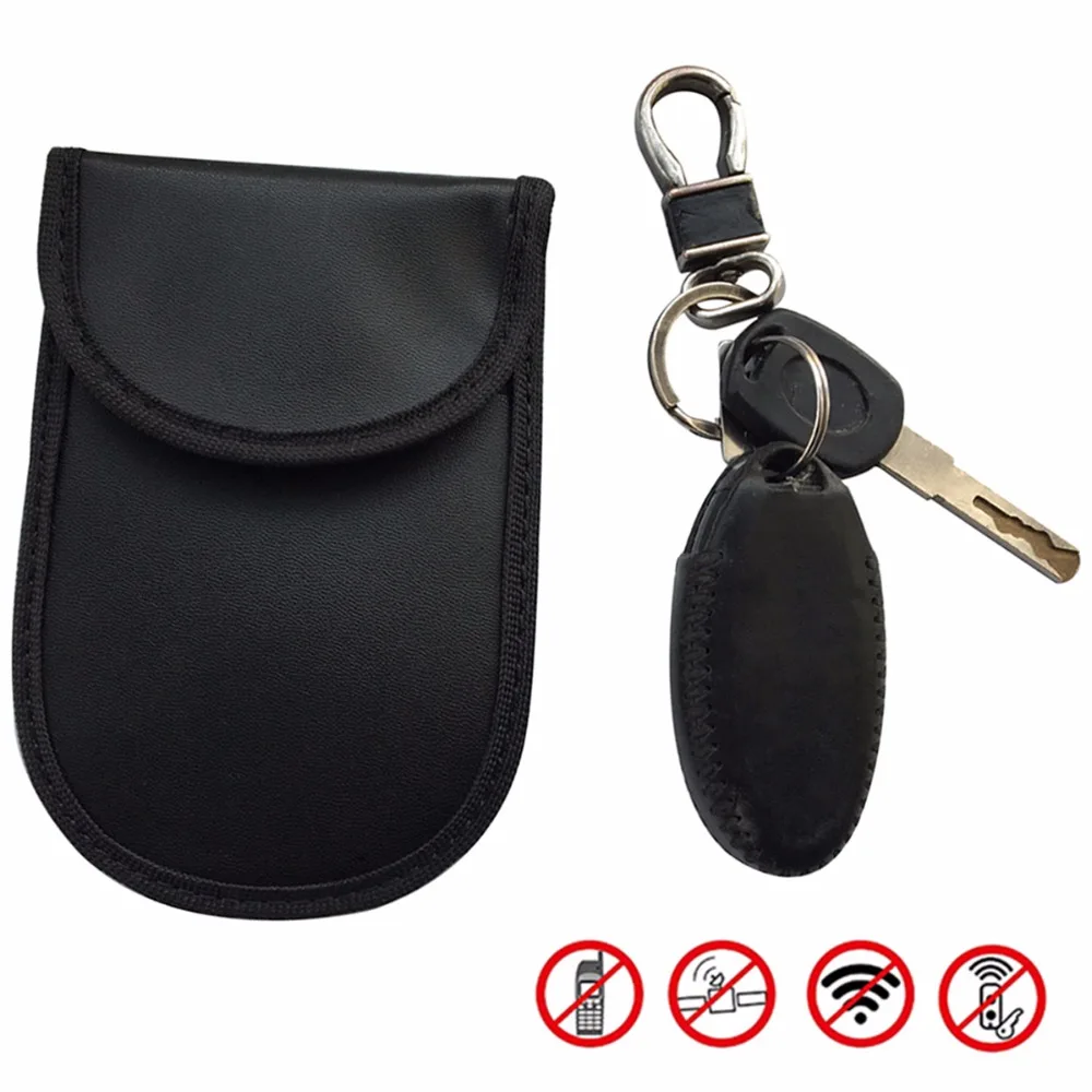 

Nosii 2pcs Car Key RFID Signal Blocking Pouch Bag Anti-Theft Radiation Shield Credit Card Drive WiFi Card Jammer Case Protection