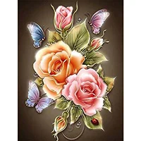 Meian 5D,DIY,Diamond Painting,Diamont Embroidery sale"flower"Cross Stitch,Daimond Mosaic,Needlework,Full,Picture of rhinestones - Цвет: AE6071