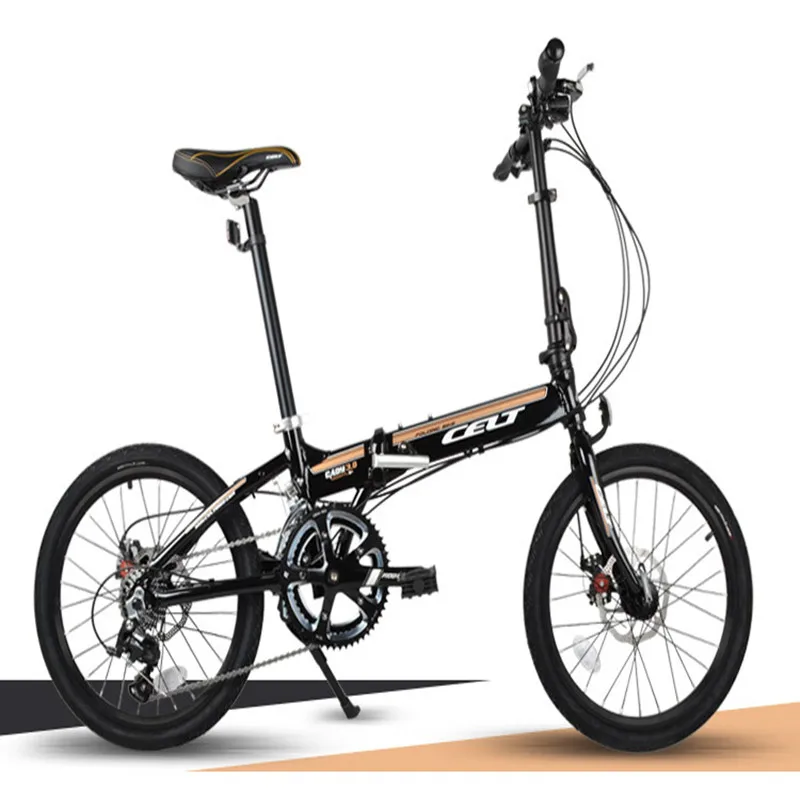Excellent 20 Inch City Leisure Folding Bicycle Double Disc Brake Neutral CELT Cushion Student 6 Excellent 20 Inch City Leisure Folding Bicycle Double Disc Brake Neutral CELT Cushion Student 6