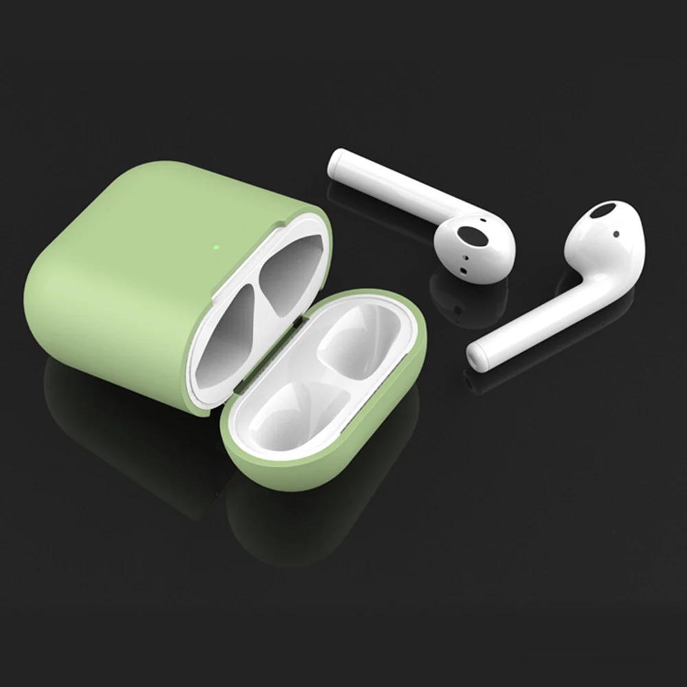 Чехол для наушников для Apple AirPods 2 жидкий силиконовый чехол беспроводной Bluetooth Air Pods чехол AirPod чехол s против отпечатков пальцев