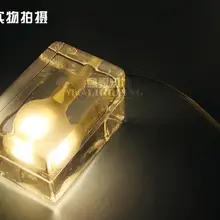 Стеклянная блочная ледяная лампа, настольная лампа, настольный кубик льда, дизайнерская лампа для дома, кровати, комнаты, книги