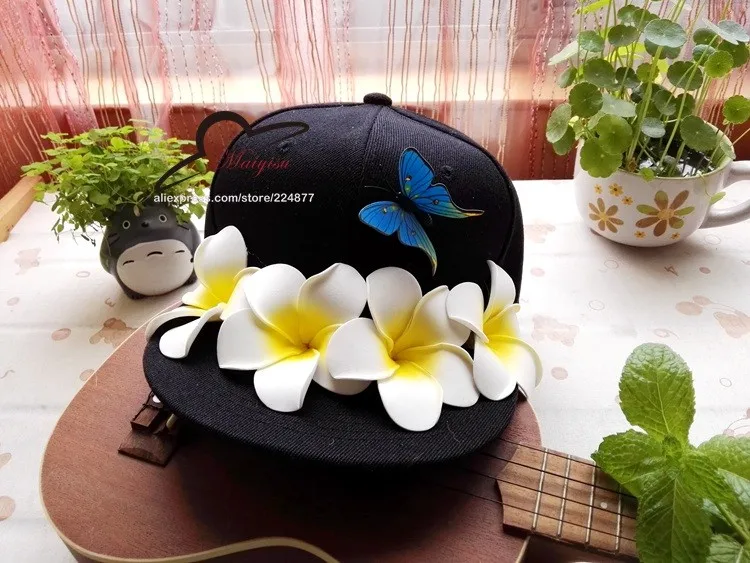 Ручной работы бренд Snapback Кепки открытый Кепки Для мужчин Для женщин Регулируемый Хип-хоп черный на кнопках сзади Бейсбол Кепки s Цветок Шапки gorras