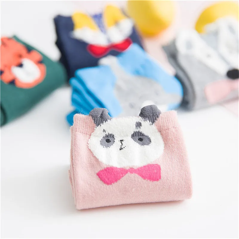 2018 Korean Newest Fashion Socks Women Funny Cartoon Animals Pattern High Quality Cotton Cute Socks Meias skarpetki calcetines