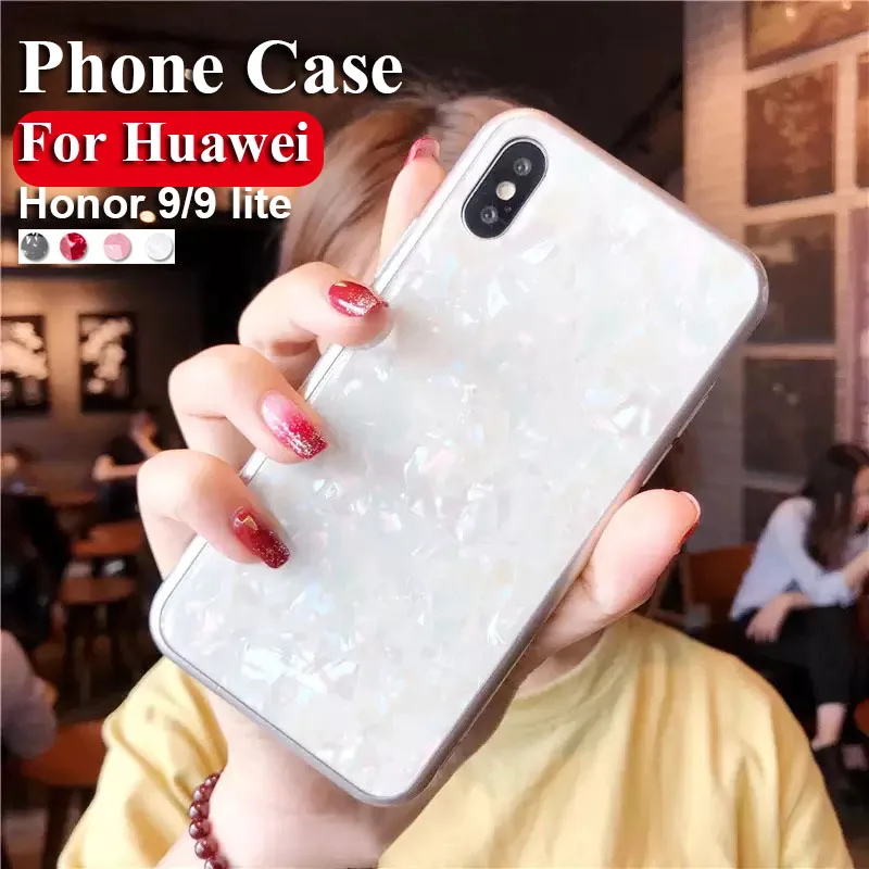 Чехол с мраморным узором для телефона huawei honor 9 lite чехол легкий жесткий бампер из