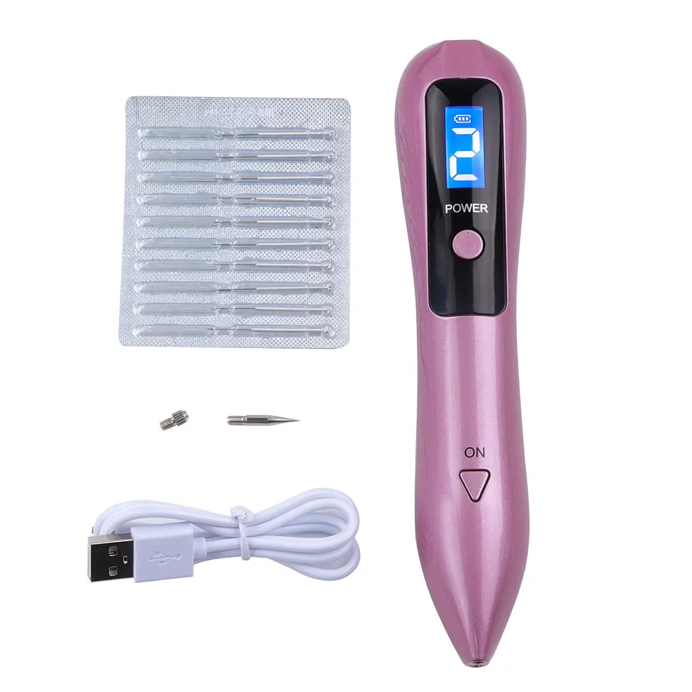 Removedor de Sarda Remoção de Toupeira Removedor de Manchas Salão de Beleza Laser Plasma Caneta Máquina Escuras Pele Verruga Tag Tatuagem Remaval Ferramenta Lcd 17 High Quality Beleza e saúde