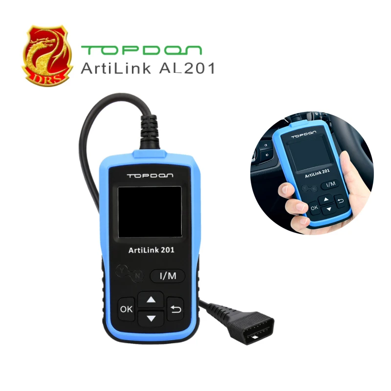 

TOPDON AL201 OBD2/EOBD Scan Tool Code Reader Read I/M Readiness and Turn off MIL Check Engine Code same Functions as AUTEL 319