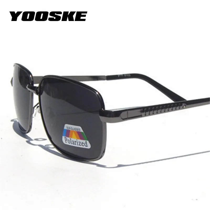 

YOOSKE Fashion Classic Polarized Sunglasses Men Driving Goggles Polarizer Lens Sun glasses Male Vintage Rectangle Eyewear UV400