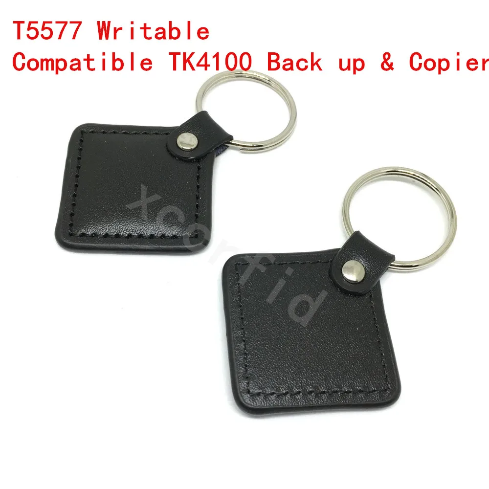 125 кГц перезаписываемый T5577 T5557 T5567 кожаный RFID ID Token Tag совместимый с EM4100 4200 копир/дубликат/Клон Резервное копирование