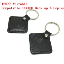 125Khz Rewritable T5577 T5557 T5567 Leather RFID ID Token Tag Compatible With EM4100 4200 Copier/ Duplicate/Clone Back Up