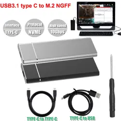 M.2 NGFF USB 3,1 Тип-C SATA SSD конвертер адаптер Корпус SL @ 88