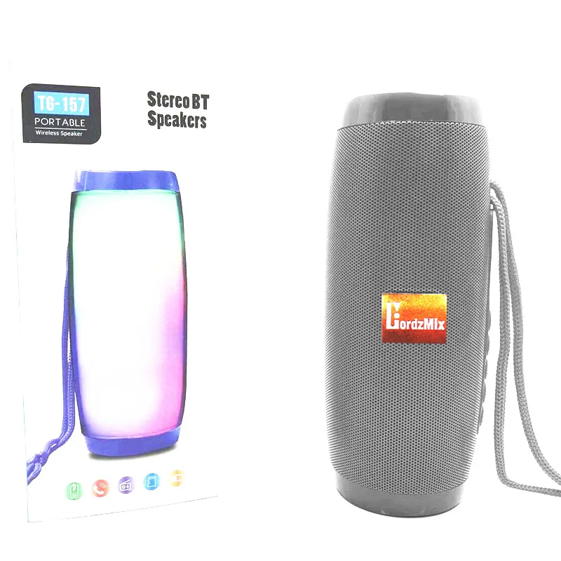 Waterproof  Bluetooth Wireless Speaker  led Light sports loudspeaker music columns With TF mp3 player for phone xiaomi lordzmix (7)