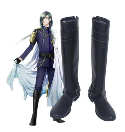 

Сапоги Touken Ranbu Online Nikkari Aoe для косплея, обувь, аксессуары для костюма, сапоги для Хэллоуина для вечевечерние НКИ, Мужская обувь для взрослых