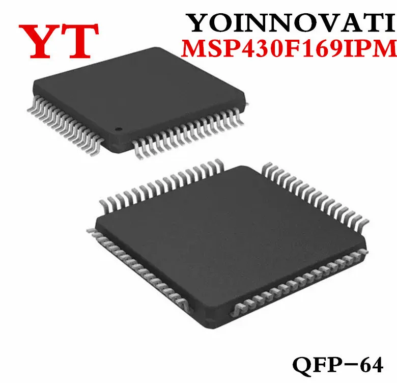 

Free shipping 10pcs/lot MSP430F169IPM MSP430F169 M430F169 MCU 16BIT 60KB FLASH 64LQFP IC Best quality