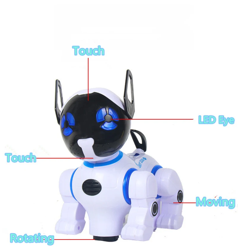 robô cão dança música controle remoto robô