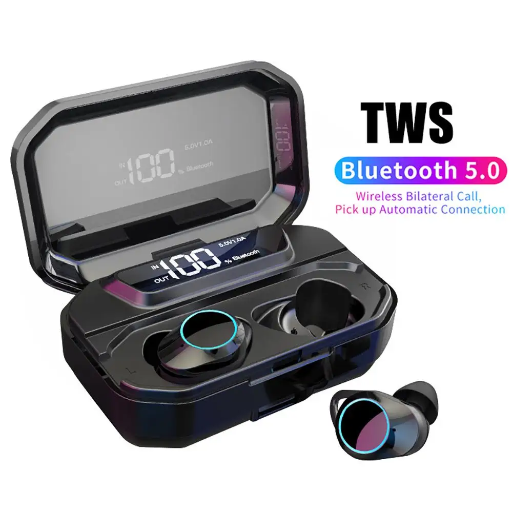 

New Arrival Portable Wireless Bilateral Call Stereo Bluetooth Earphones with Charge Case