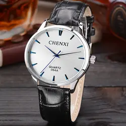 Chenxi 2018 Мода кварцевые часы Для мужчин часы лучший бренд класса люкс мужской часы Бизнес Для мужчин s кожа наручные Hodinky Relogio Masculino