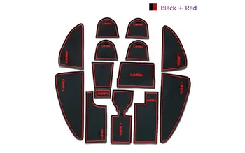 

For Volkswagen Lavida 2013 2014 2015 Gate Slot Rubber Car Mat/Pad Non-Slip Car Accessories LC LHD Free Shipping 3Colors 13PCS