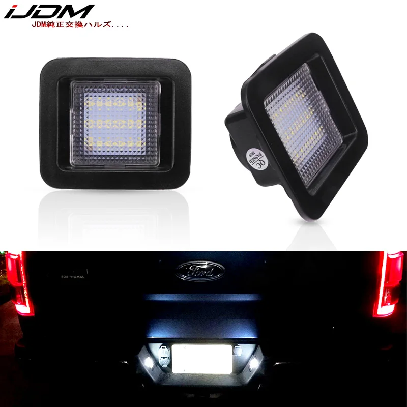 

iJDM CAN-bus error free 6000K xenon white Full 3W LED For 2015-up Ford F150 & Ford 2017-up Raptor License Plate Lamps 12V