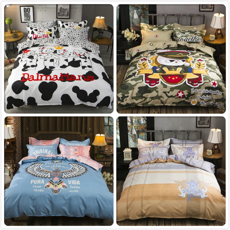3/4 шт Постельное белье Bedlinens пододеяльник простыня наволочки устанавливает 1,5 м 1,8 м 2 м постельное белье King queen Twin двойной размеры постельное белье