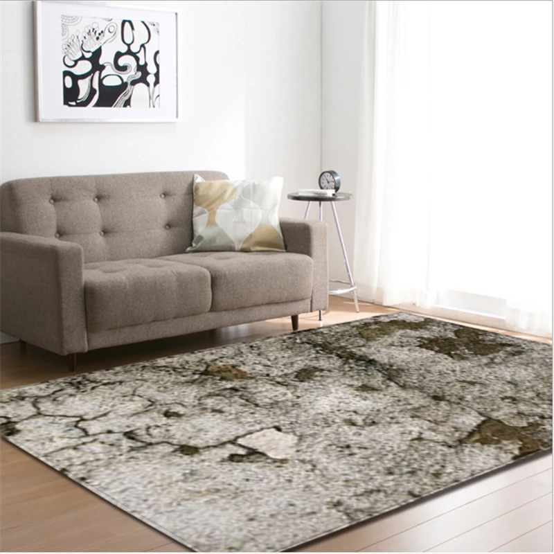 AOVOLL коврики и ковры для дома, гостиной, мраморной текстуры, ковер для спальни, мягкие коврики, серый Современный домашний декор