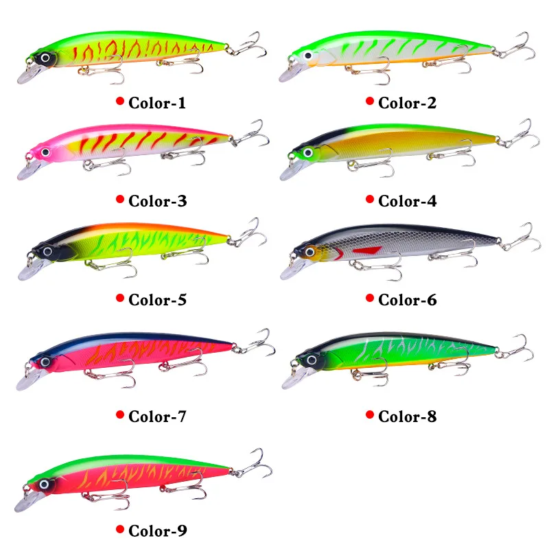

YUZI Wobbler Suspend Jerkbait Fishing Lure Best Quality hooks 14cm/18.3g Sinking Bass Pike Artificial Hard Bait Tackle