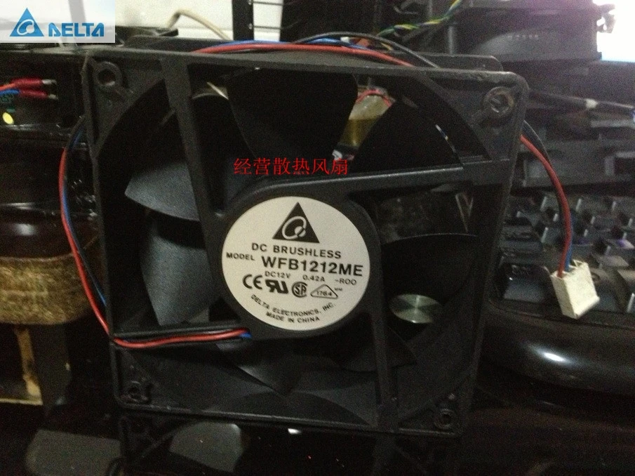 Delta WFB1212ME-R00-ROO 12038 120x120x38 мм 12 см DC 12V 0.42A 3-контактный промышленный сервер |